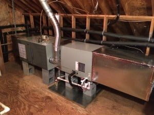 American Standard 80% Variable Speed Gas Furnace in an attic